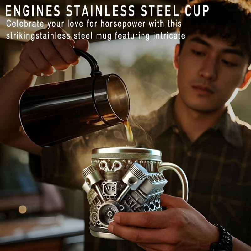 Novelty Mugs & Cup with Dishwasher-Safe, 15oz, Stainless Steel - product gallery image 4