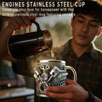 Novelty Mugs & Cup with Dishwasher-Safe, 15oz, Stainless Steel - product gallery image 4
