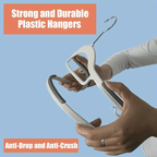 of Sturdy Plastic Hanger with Non-Slip, 60 Set for practical home use - product gallery image 2