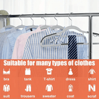 of Sturdy Plastic Hanger with Non-Slip, 60 Set for practical home use - product gallery image 6