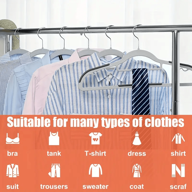 of Sturdy Plastic Hanger with Non-Slip, 60 Set for practical home use - product gallery image 6