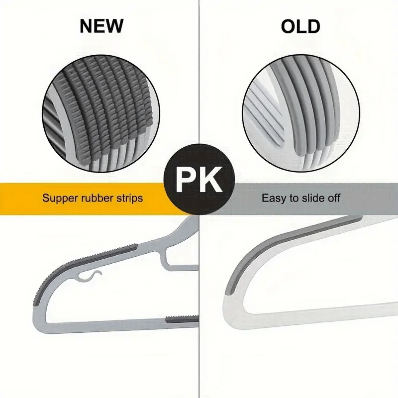 of Sturdy Plastic Hanger with Non-Slip, 60 Set for practical home use - product gallery image 7