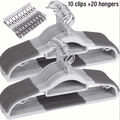 of Sturdy Plastic Hanger with Non-Slip, 60 Set for practical home use