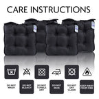 Office Chair with 4 Pack, Seat Cushions 40x40cm Soft Pads Tie - product gallery image 10