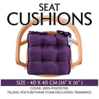 Office Chair with 4 Pack, Seat Cushions 40x40cm Soft Pads Tie - product gallery image 9