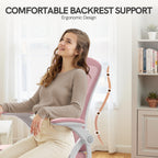 Office Chair with Adjustable Height, Lumbar Support - product gallery image 3