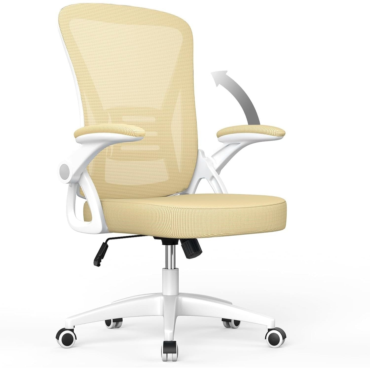 Office Chair with Adjustable Height, Lumbar Support