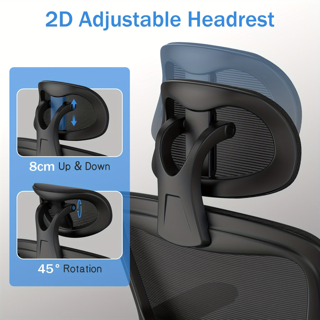 Office Chair with Adjustable Height, Lumbar Support, Easy Assembly - product gallery image 5