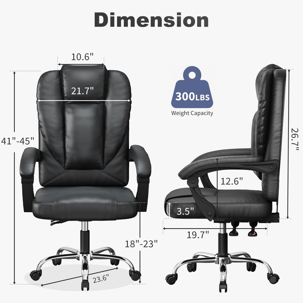 Office Chair with Adjustable Height, Lumbar Support, Lockable - product gallery image 12