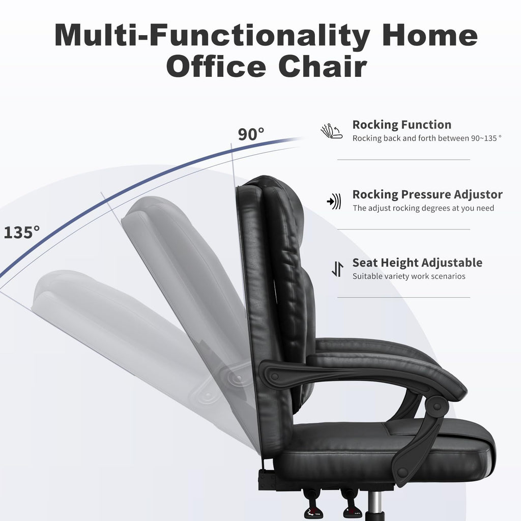 Office Chair with Adjustable Height, Lumbar Support, Lockable - product gallery image 14