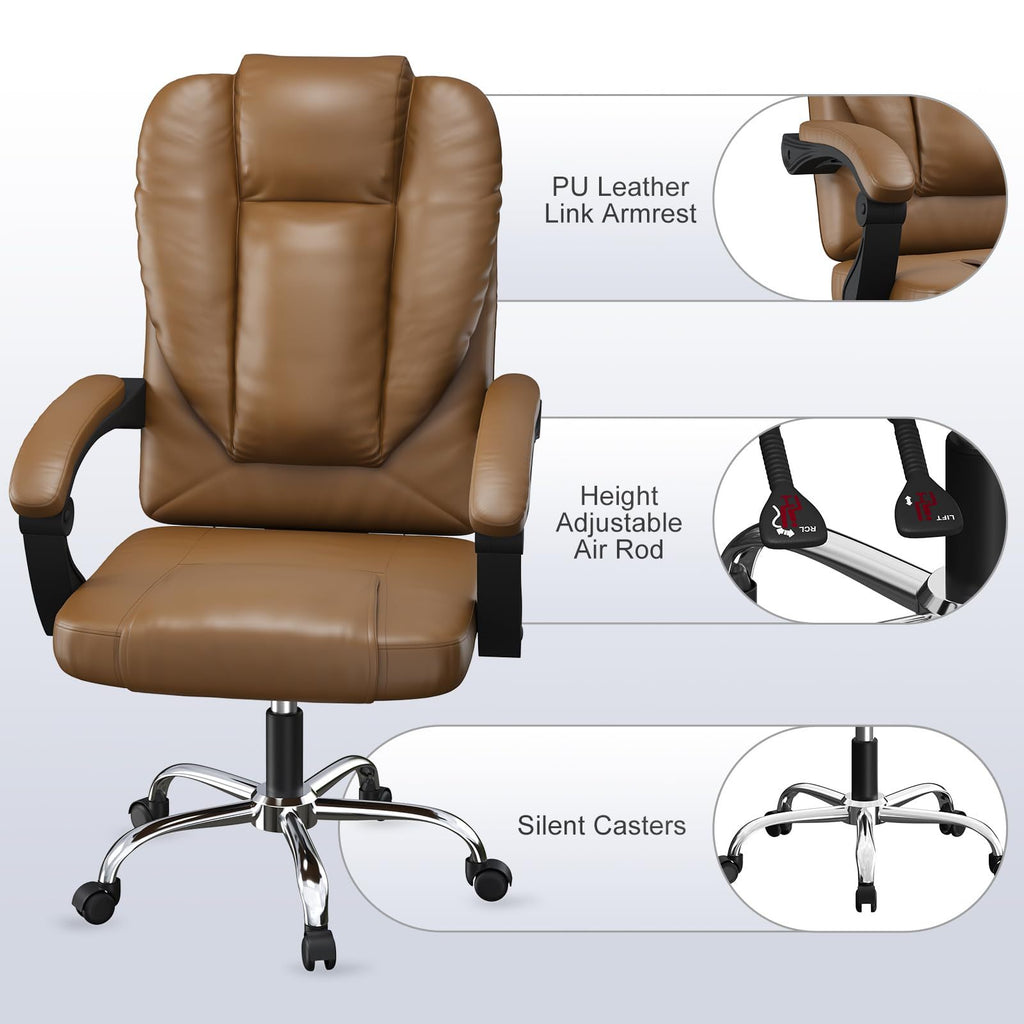 Office Chair with Adjustable Height, Lumbar Support, Lockable - product gallery image 18