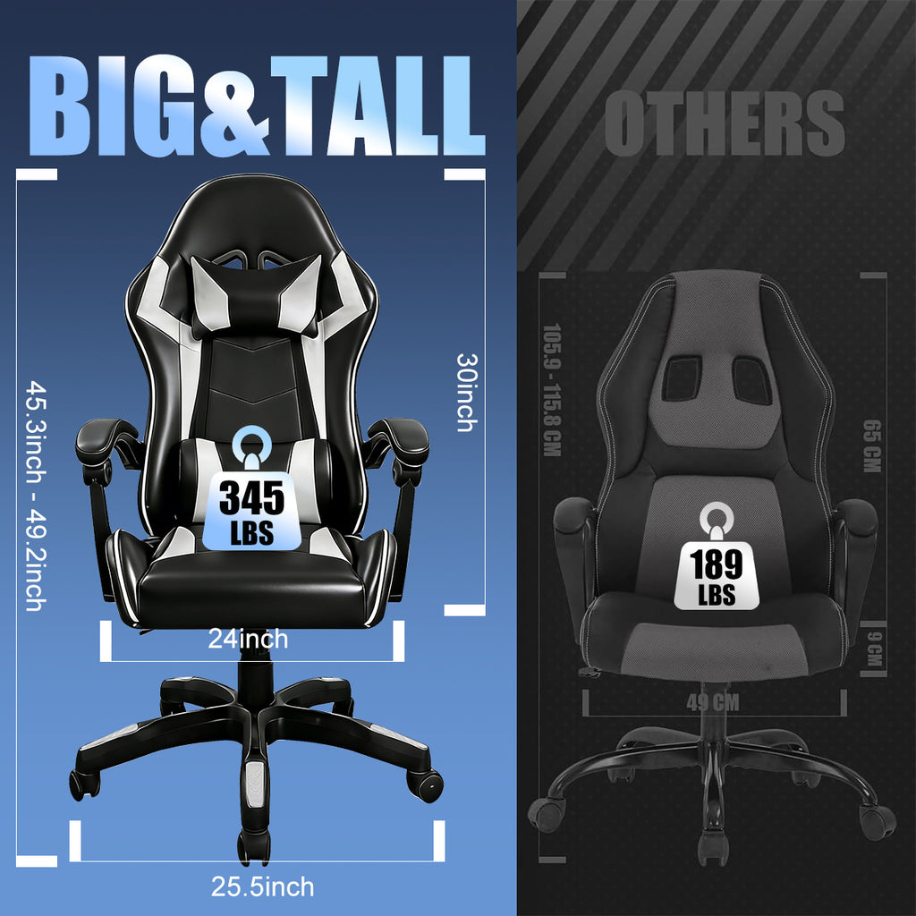 Office Chair with Adjustable Height, Lumbar Support, Wheels - product gallery image 3