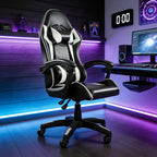 Office Chair with Adjustable Height, Lumbar Support, Wheels
