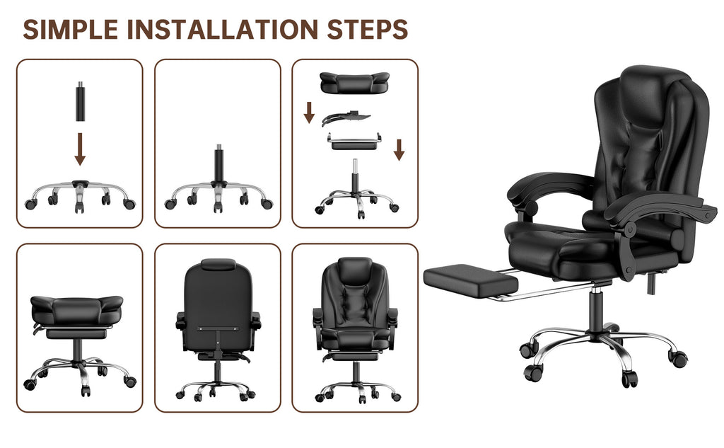 Office Chair with Adjustable Height, Pull-Out, Lockable - product gallery image 16