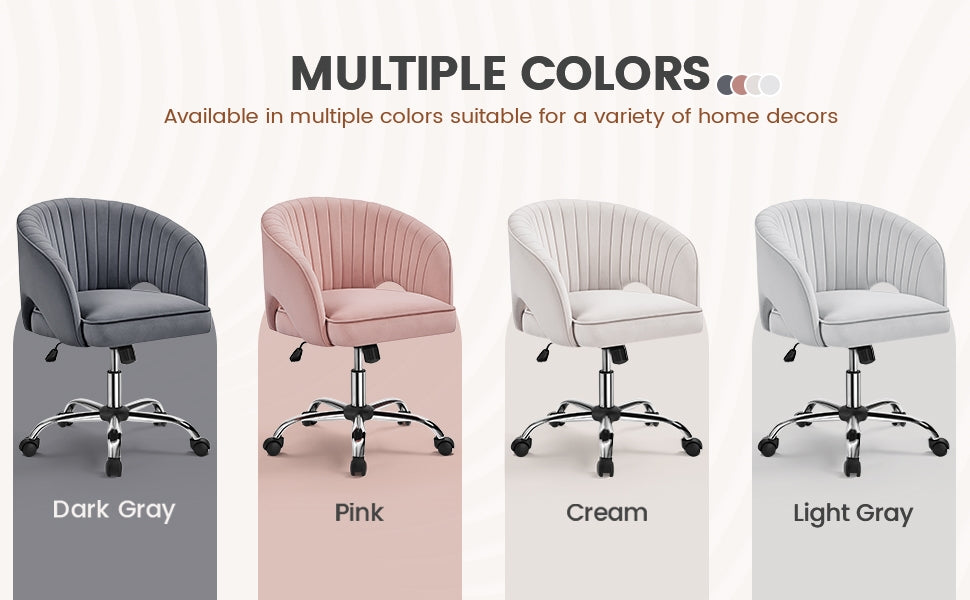 Office Chair with Adjustable Height, Wheels, Metal - product gallery image 11