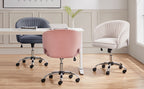 Office Chair with Adjustable Height, Wheels, Metal - product gallery image 12