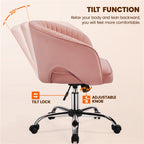 Office Chair with Adjustable Height, Wheels, Metal - product gallery image 4