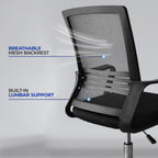 Office Chair with Ergonomic Mesh Adjustable Seat Height - product gallery image 9