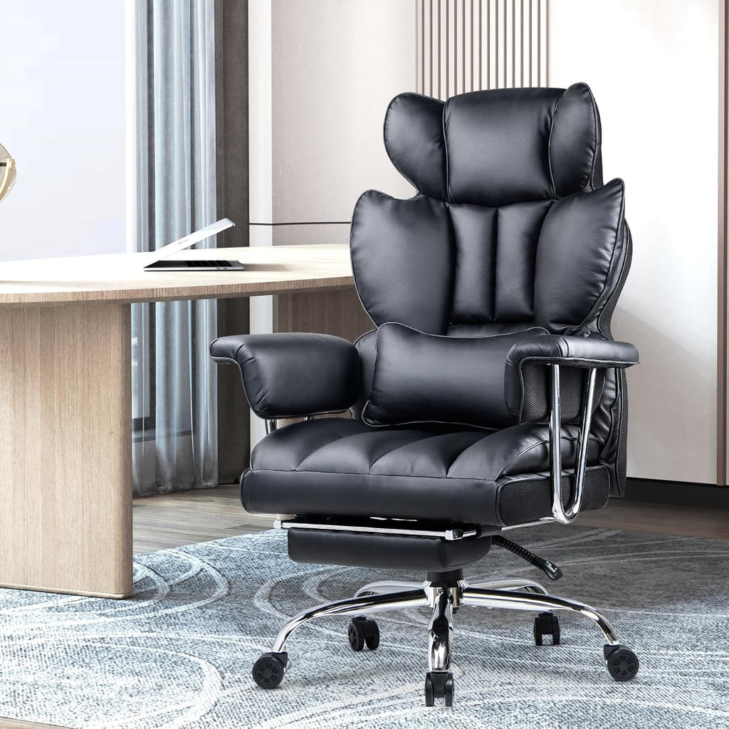 Office Chair with Lumbar Support, Lockable, Metal for home offices - product gallery image 6