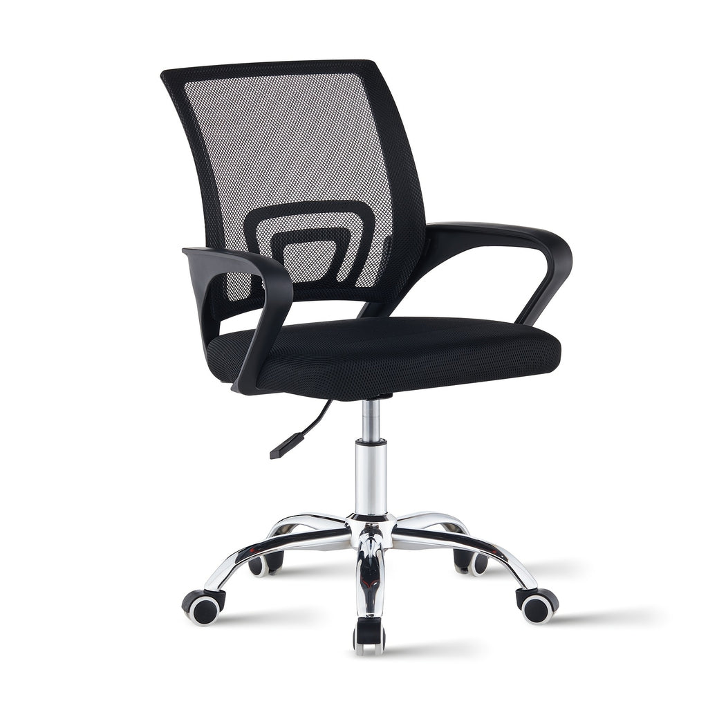 Office Chair with Lumbar Support, Wheels, 1 for home offices - product gallery image 3