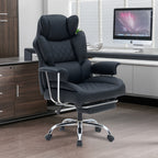 Office Chair with Lumbar Support, Wheels, Wood, Big Tall Ergonomic Footrest, Extra Wide - product gallery image 6