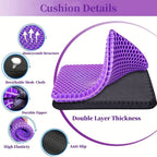 Office Chair with Non-Slip, Gel Seat Cushion Double Thick Honeycomb - product gallery image 2