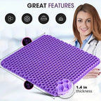 Office Chair with Non-Slip, Gel Seat Cushion Double Thick Honeycomb - product gallery image 4
