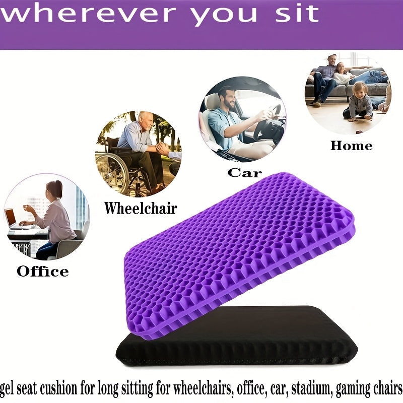 Office Chair with Non-Slip, Gel Seat Cushion Double Thick Honeycomb - product gallery image 8