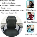 Office Chair with Non-Slip, Lumbar Support, Wheels - product gallery image 2