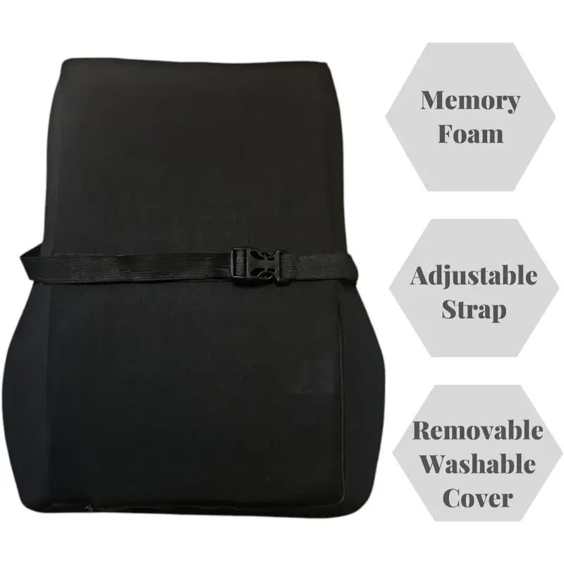 Office Chair with Non-Slip, Lumbar Support, Wheels - product gallery image 3