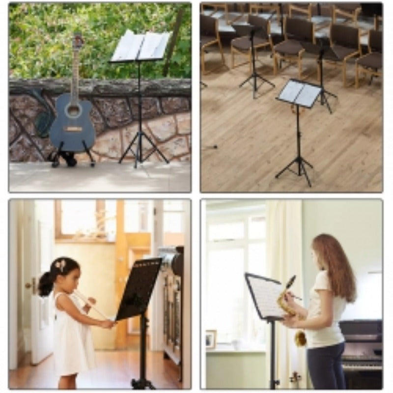 Orchestral Music Stand Folding Adjustable with Foldable, Heavy Duty Sheet Tripod Base - product gallery image 10