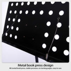 Orchestral Music Stand Folding Adjustable with Foldable, Heavy Duty Sheet Tripod Base - product gallery image 9