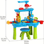 Outdoor Play Equipment with 4-Tier, Kids Sand Water Table 3-in-1 Sensory - product gallery image 4