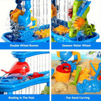 Outdoor Play Equipment with Waterproof, 4Layer, Sand Water Table Kids 3/4 Tier - product gallery image 3