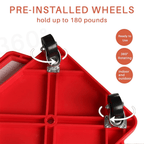 Outdoor Play Equipment with Wheels, Plastic, Kids Sitting Scooter Board Handles Floor - product gallery image 12