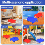 Outdoor Play Equipment with Wheels, Plastic, Kids Sitting Scooter Board Handles Floor - product gallery image 16