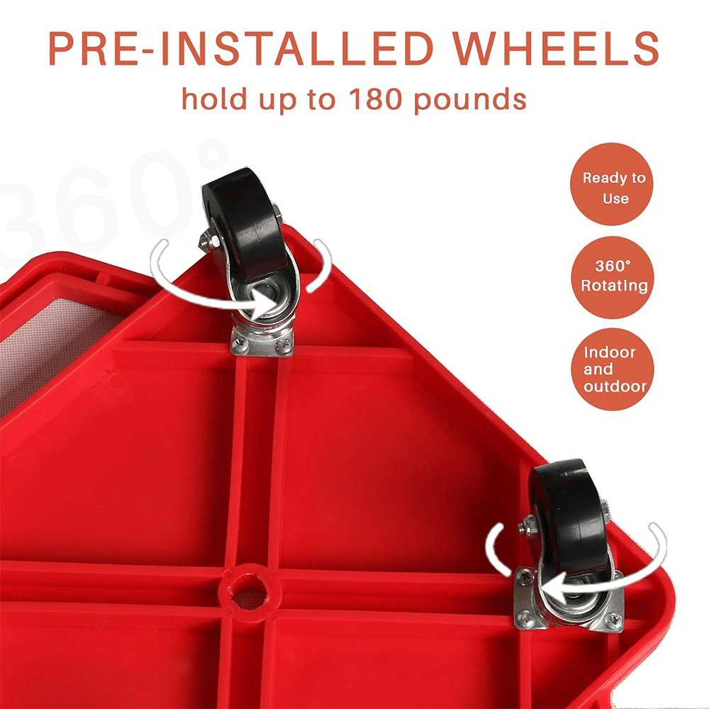 Outdoor Play Equipment with Wheels, Plastic, Kids Sitting Scooter Board Handles Floor - product gallery image 6