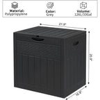 Outdoor Storage Box with Waterproof, Lockable, Waterproof Lockable Lid Heavy Duty Resin - product gallery image 11
