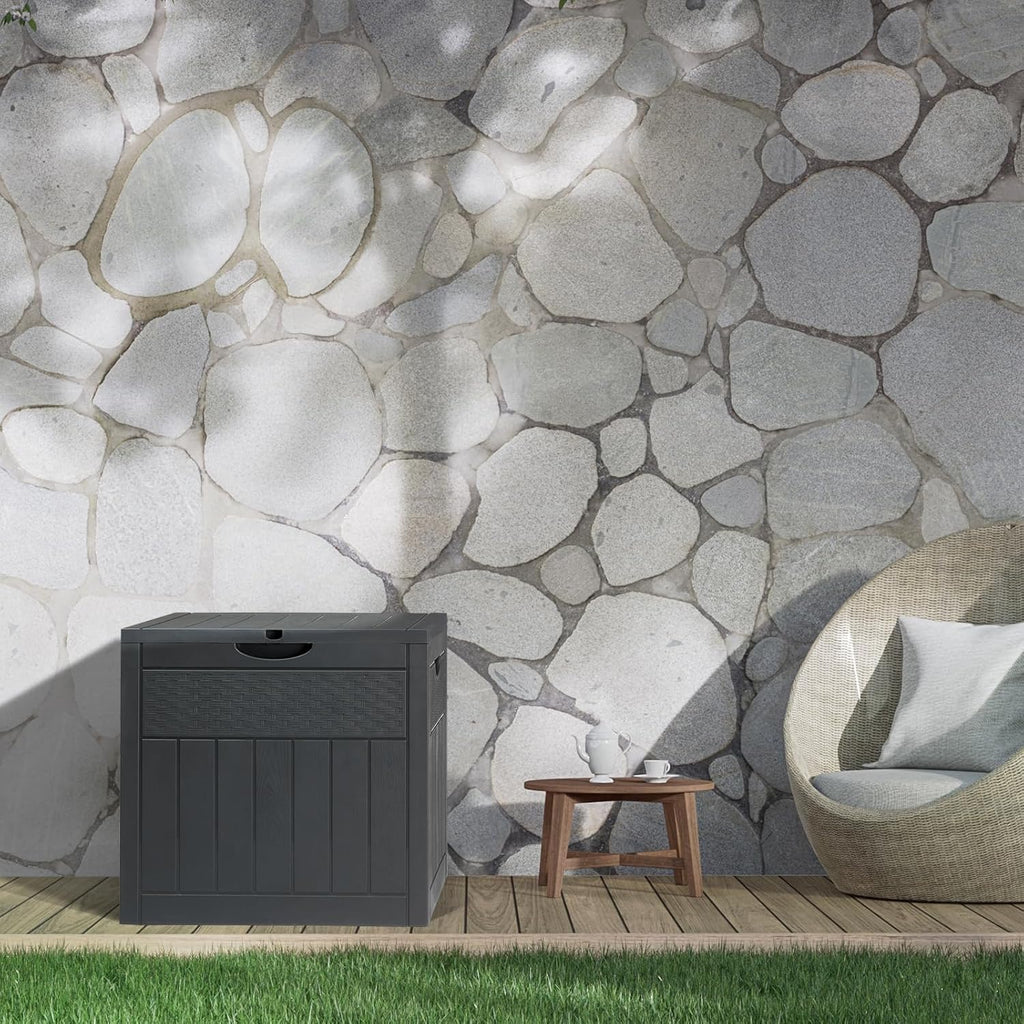 Outdoor Storage Box with Waterproof, Lockable, Waterproof Lockable Lid Heavy Duty Resin - product gallery image 5