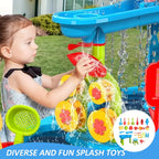 Outdoor Toy with Plastic, Table with four levels for sand and water play - product gallery image 6