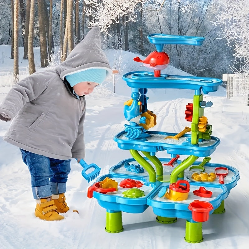 Outdoor Toy with Plastic, Table with four levels for sand and water play - product gallery image 8