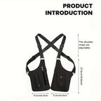 Outdoor Vest Bag with Lightweight Multi-Pocket Fishing Hunting - Black option