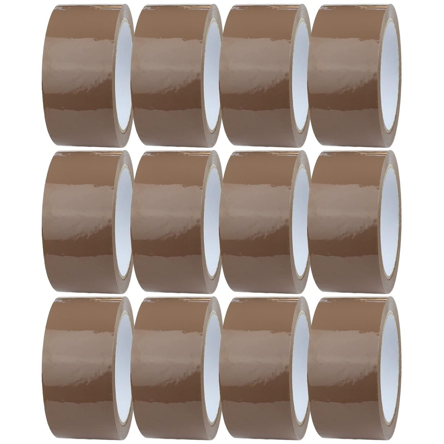 Packaging Tape with 48mm, 66m, 12 Rolls, As shown for home offices