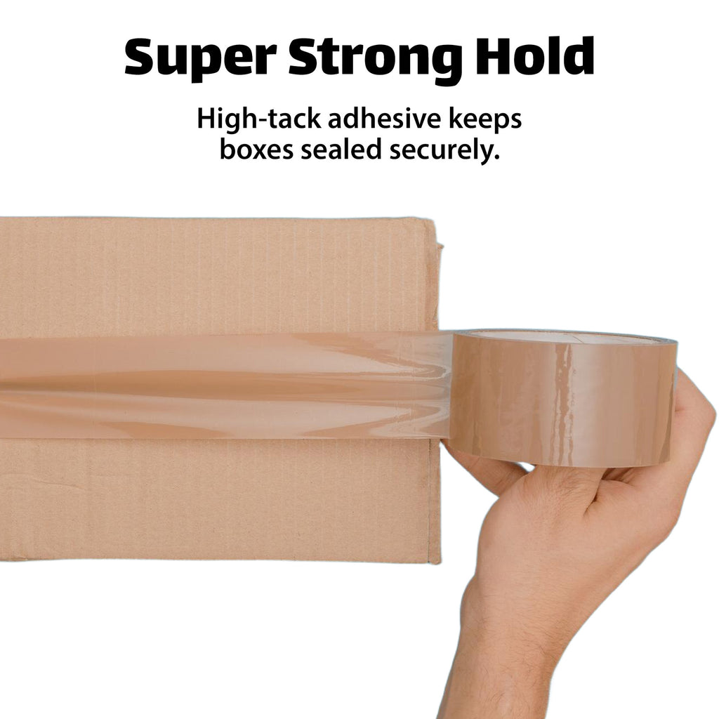 Packaging Tape with 48mm, 66m, 20 Rolls, AS SHOWN, Brown Rolls 66m Strong Adhesive Heavy - product gallery image 5