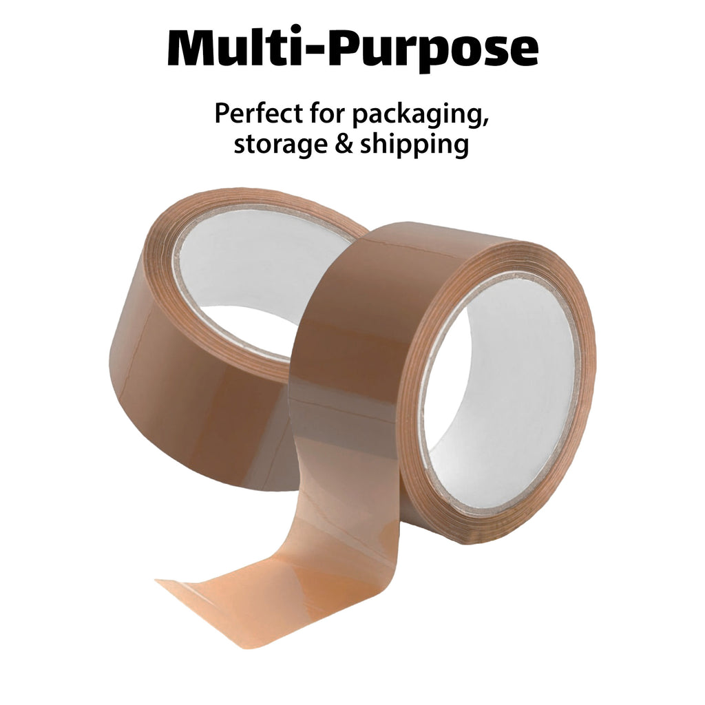 Packaging Tape with 48mm, 66m, 20 Rolls, AS SHOWN, Brown Rolls 66m Strong Adhesive Heavy - product gallery image 7