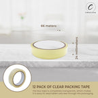 Packaging Tape with Self-Adhesive, 24mm, 66m, 24 Roll, 24 Rolls - product gallery image 8