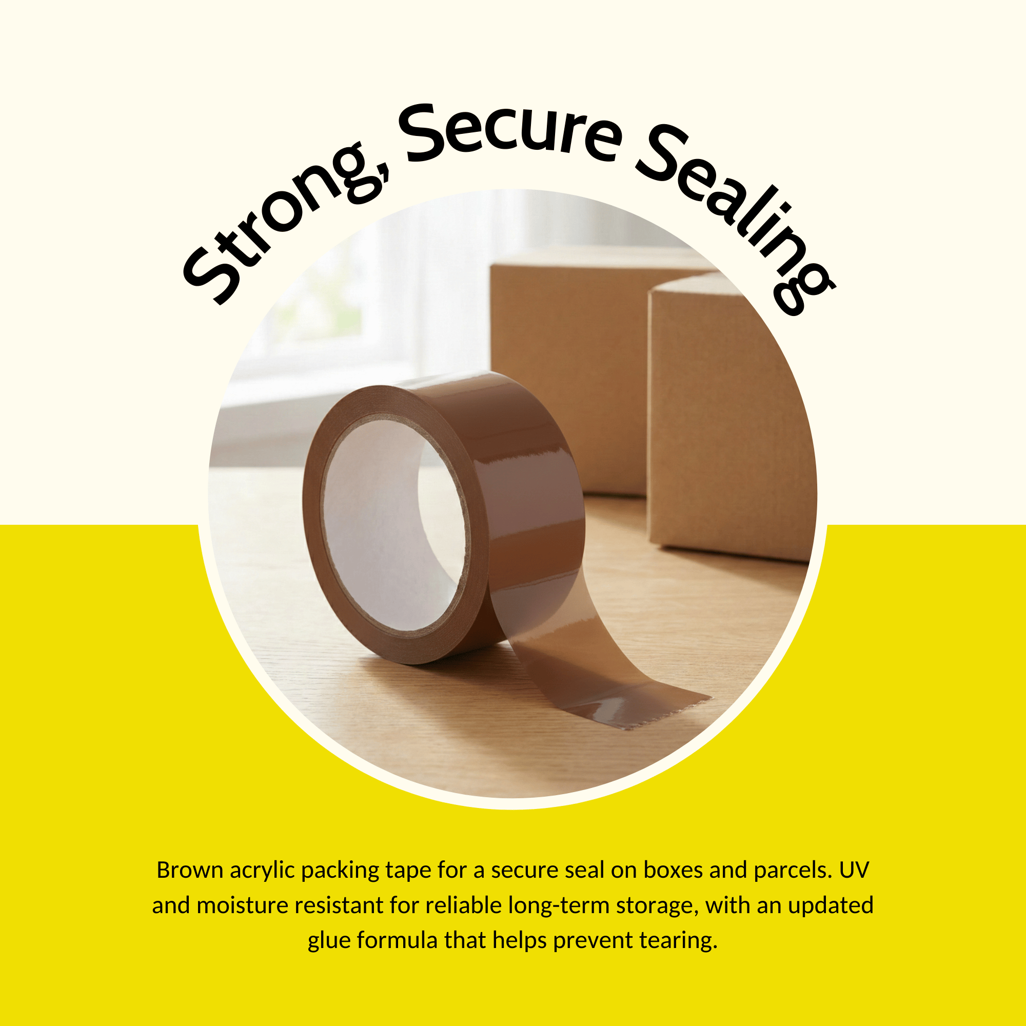 Packing Tape & Packaging Supplie with 48mm, 66m, Acrylic, 6 Roll - product gallery image 2
