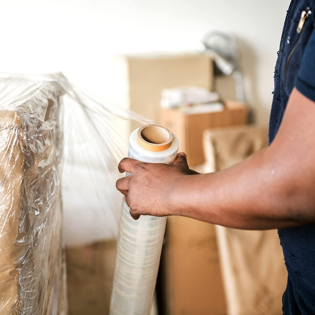 Pallet Wrap with Waterproof, 400mm, 250m, 3 Rolls, Stretch Film 250m Rolls Clear Heavy - product gallery image 2