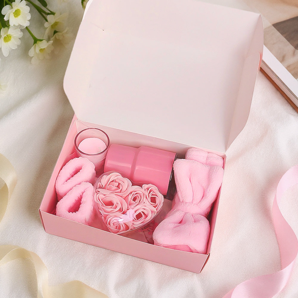 Pamper Gift Set with Rose Women Luxury Bath Bomb, Scented - product gallery image 5
