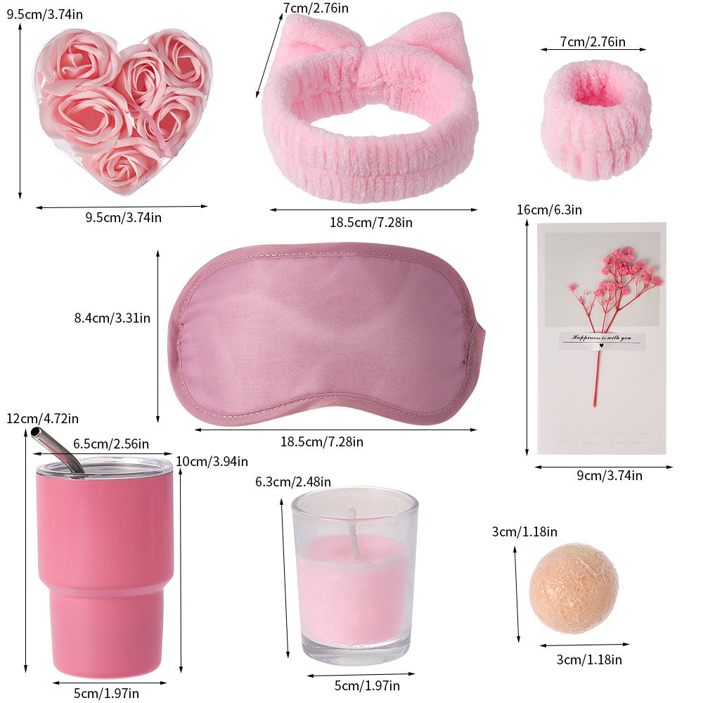 Pamper Gift Set with Rose Women Luxury Bath Bomb, Scented - product gallery image 7